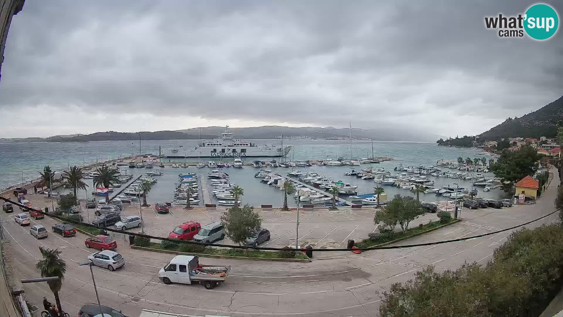 Webcam Orebić Riva – Ferry to Korčula Live