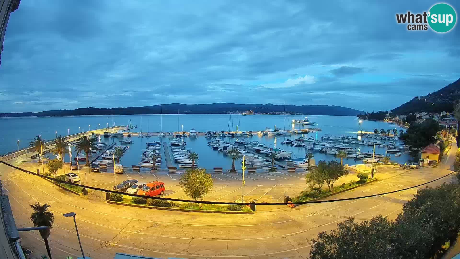 Webcam Orebić Riva – Ferry a Korčula en vivo