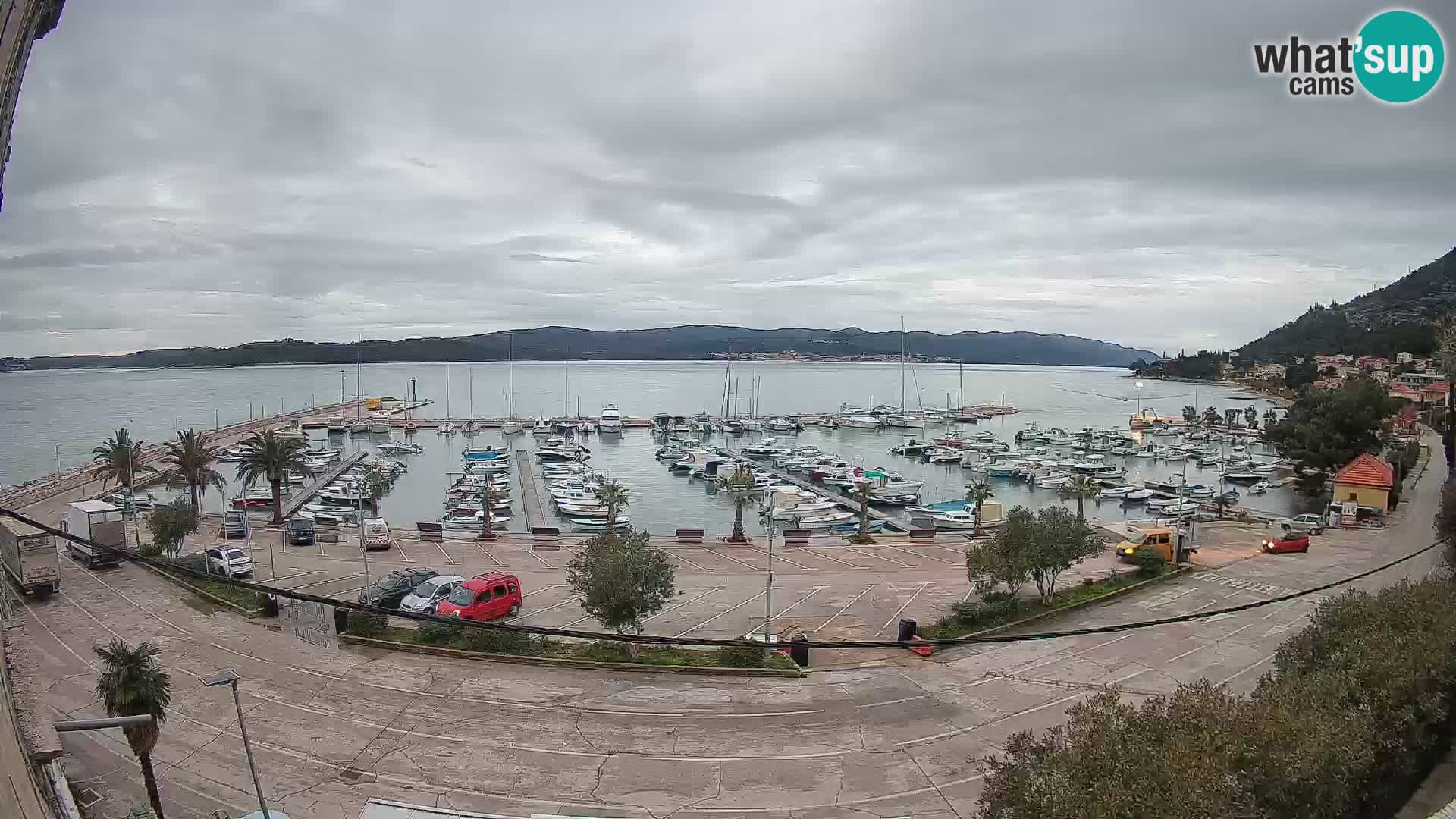 Webcam Orebić Uferpromenade – Fähre nach Korčula Live