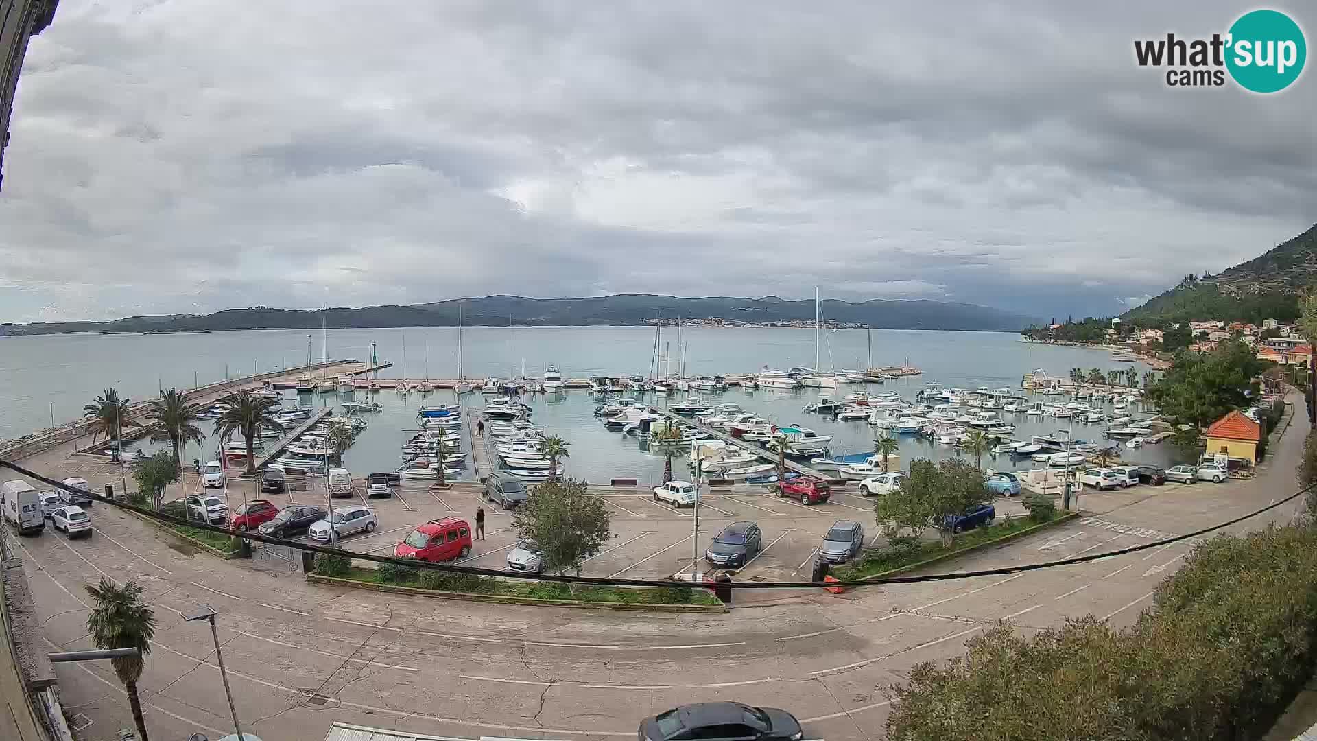 Web kamera Orebić Riva – Trajekt za Korčulu uživo