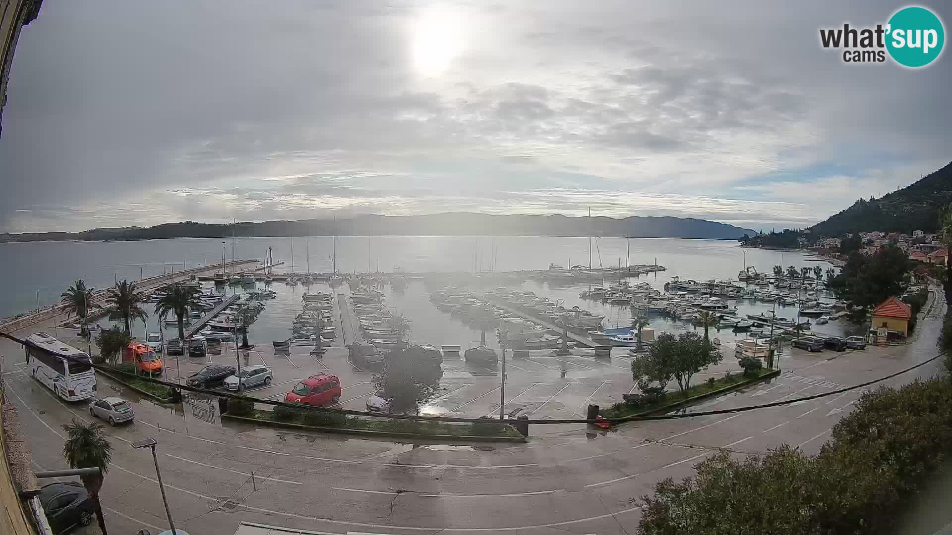 Webcam Orebić Riva – Ferry to Korčula Live