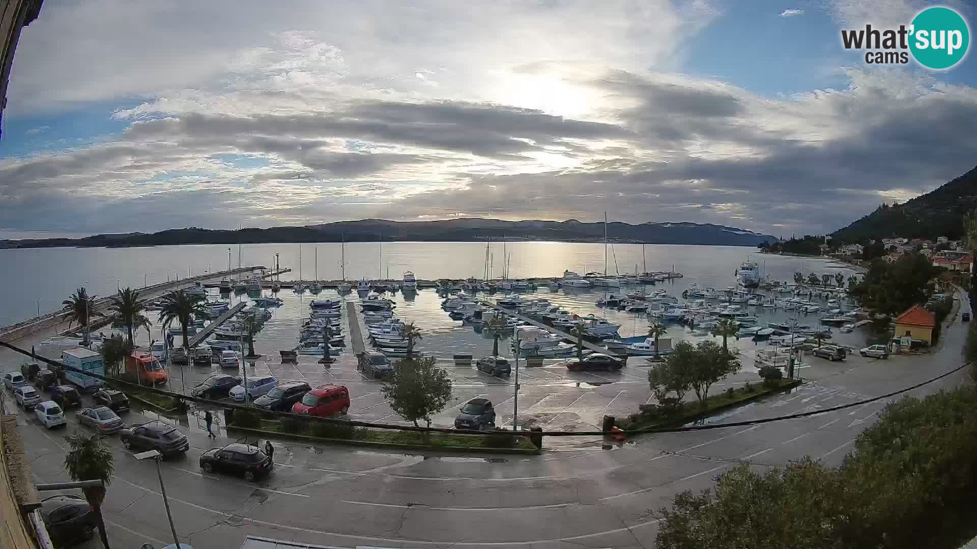 Webcam Orebić Riva – Ferry to Korčula Live