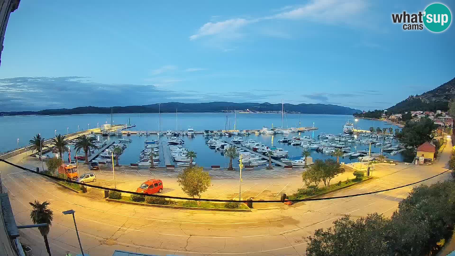 Web kamera Orebić Riva – Trajekt za Korčulu uživo