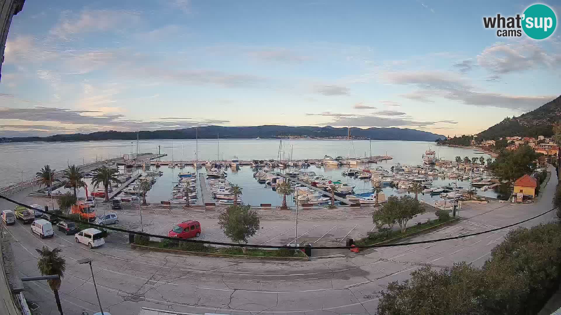 Webcam Orebić Riva – Ferry to Korčula Live