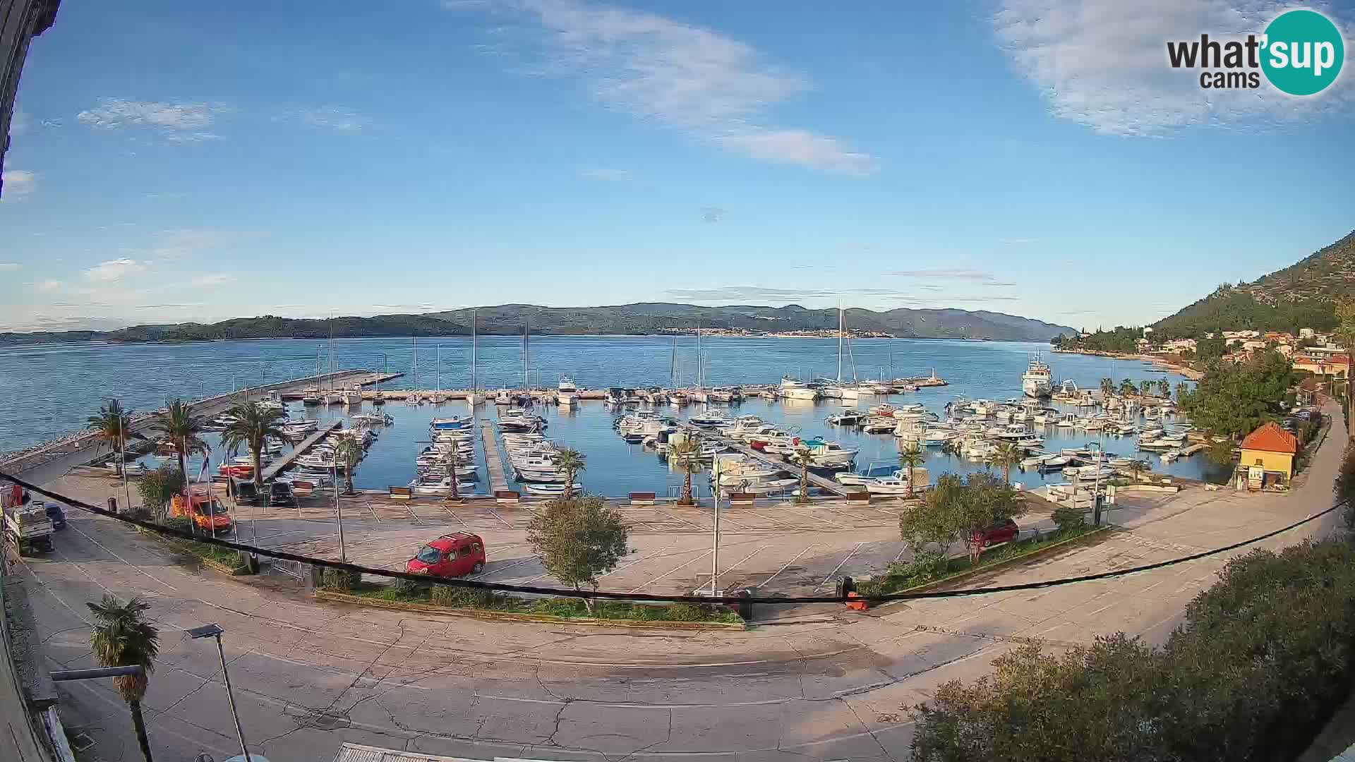 Webcam Orebić Uferpromenade – Fähre nach Korčula Live