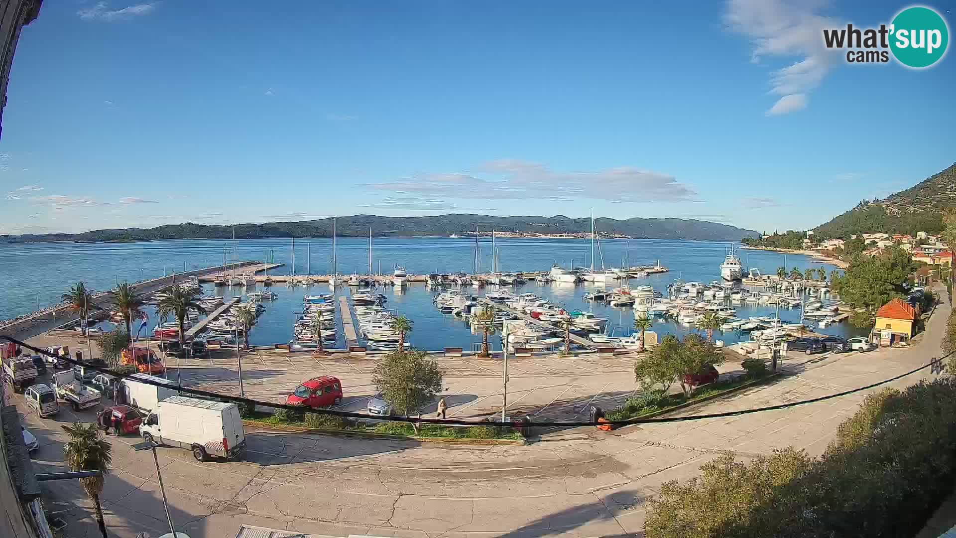 Webcam Orebić Uferpromenade – Fähre nach Korčula Live