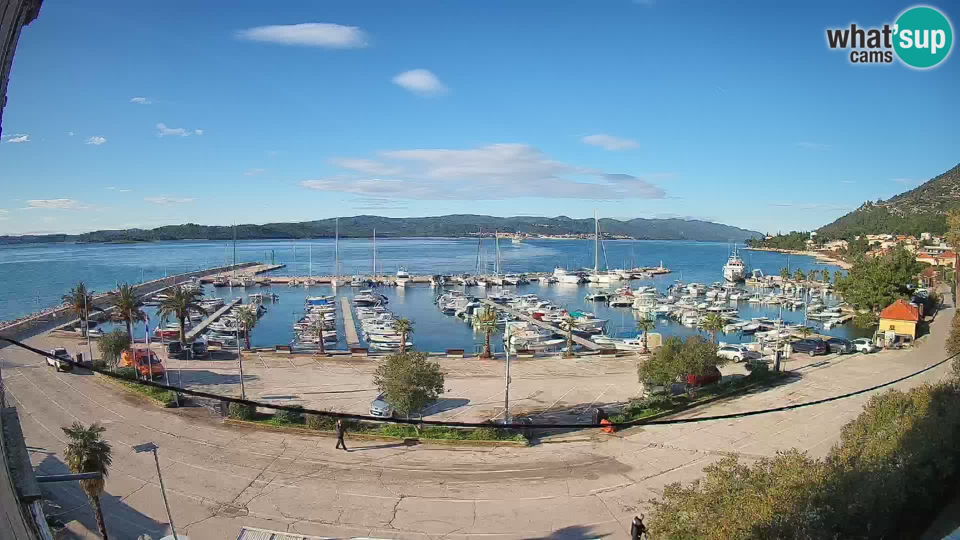 Webcam Orebić Uferpromenade – Fähre nach Korčula Live