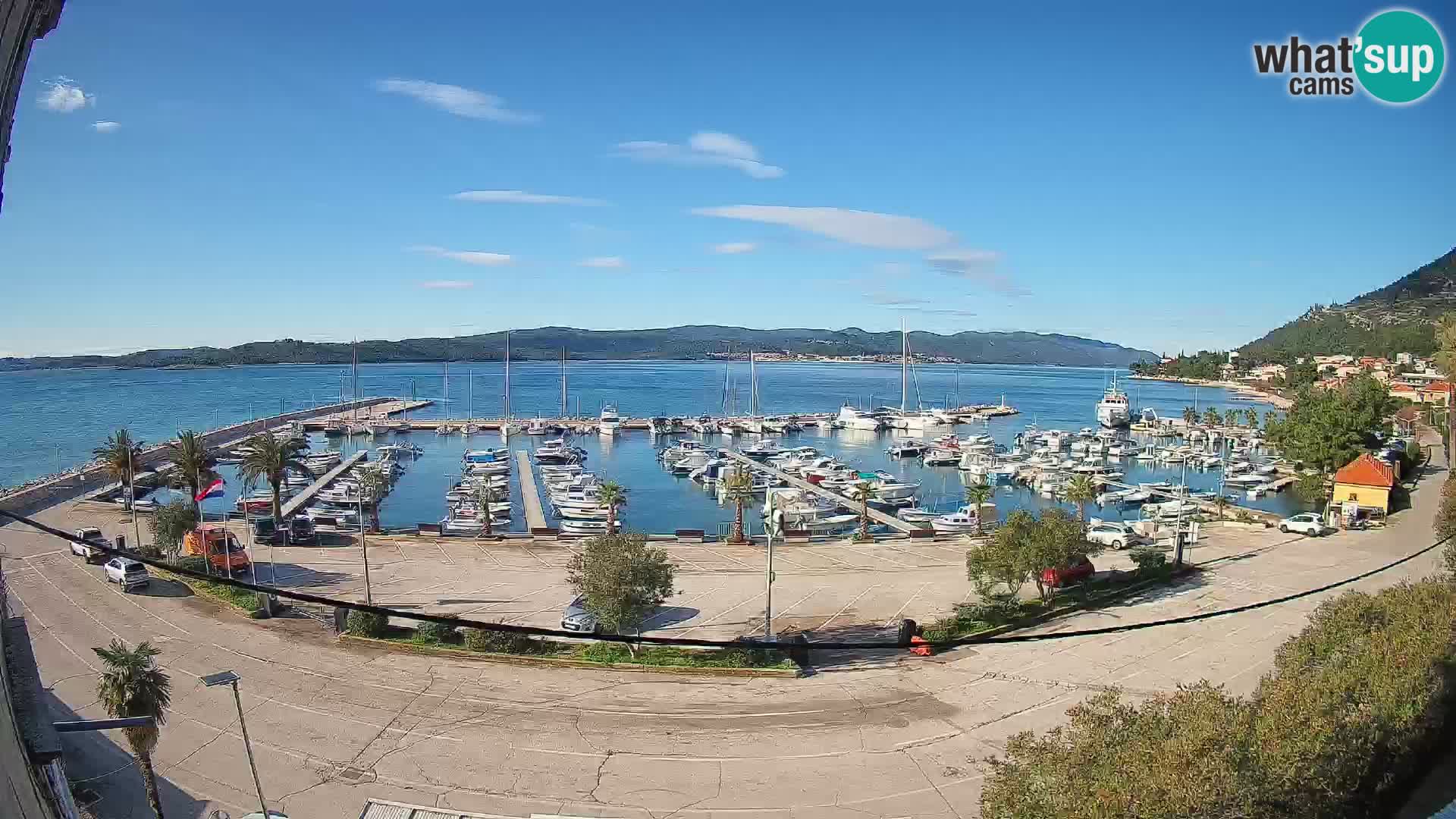 Webcam Orebić Riva – Ferry a Korčula en vivo