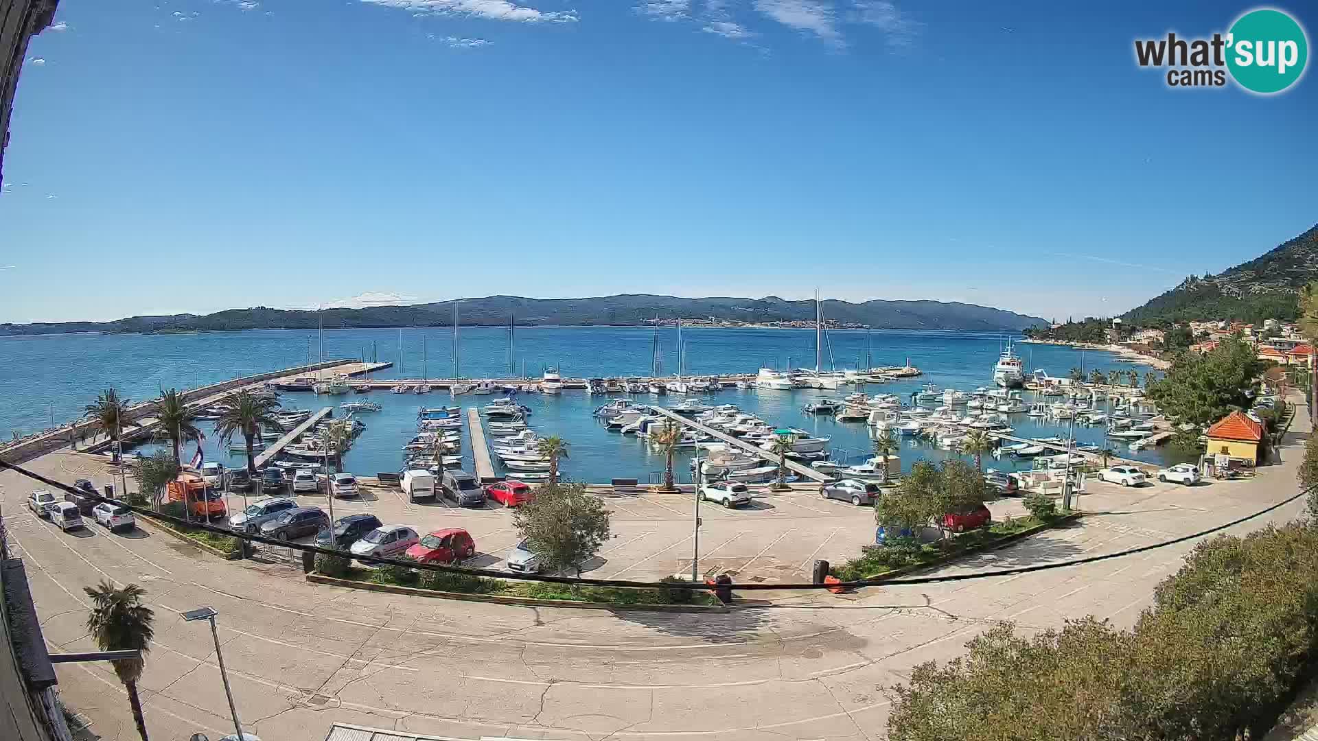 Webcam Orebić Riva – Ferry a Korčula en vivo
