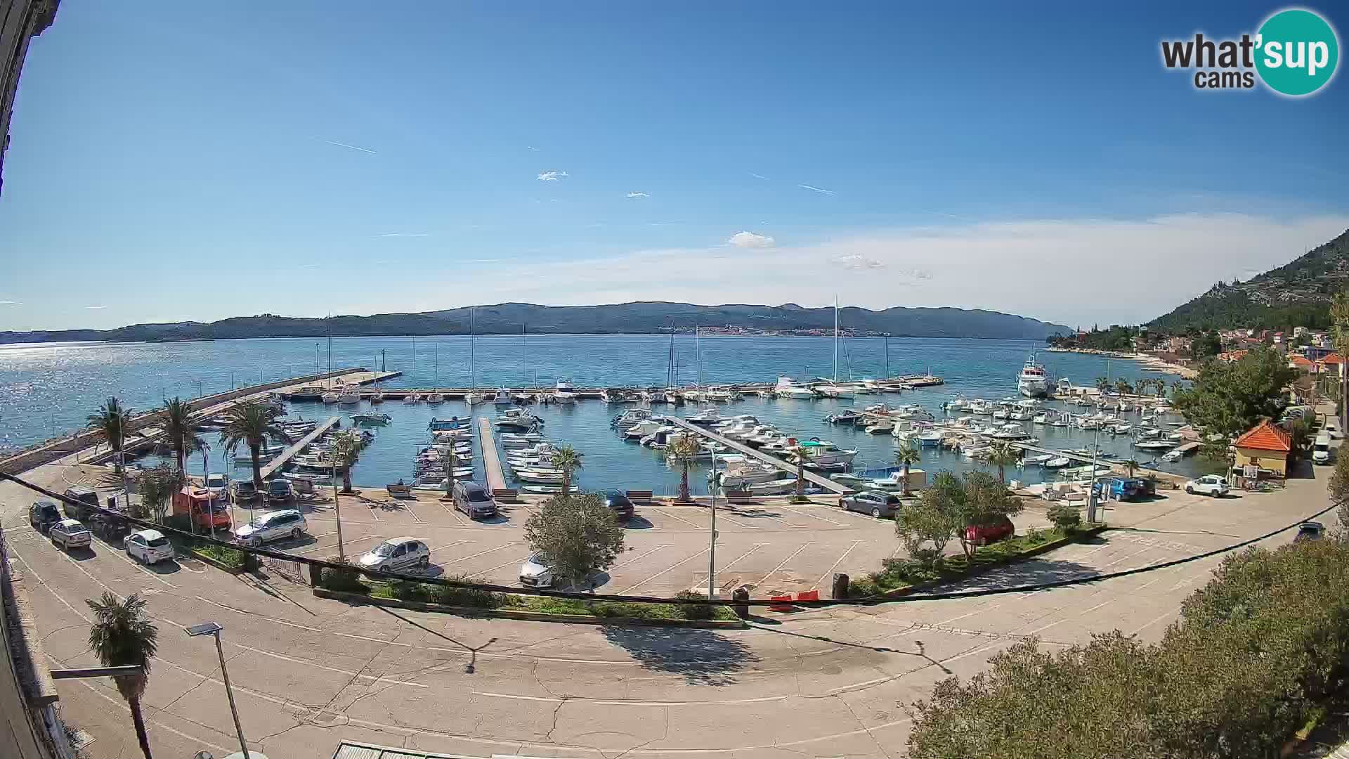 Web kamera Orebić Riva – Trajekt za Korčulu uživo