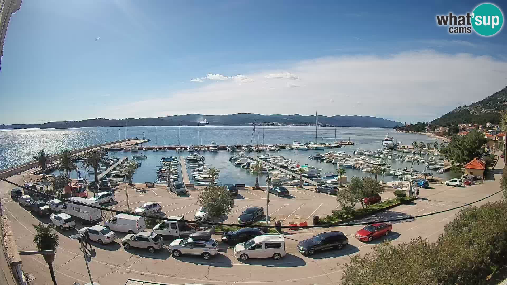 Webcam Orebić Riva – Ferry vers Korčula en direct