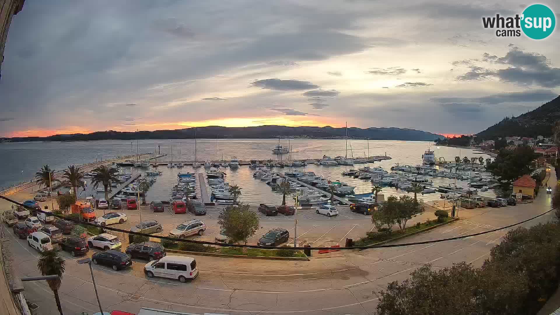 Webcam Orebić Riva – Ferry vers Korčula en direct