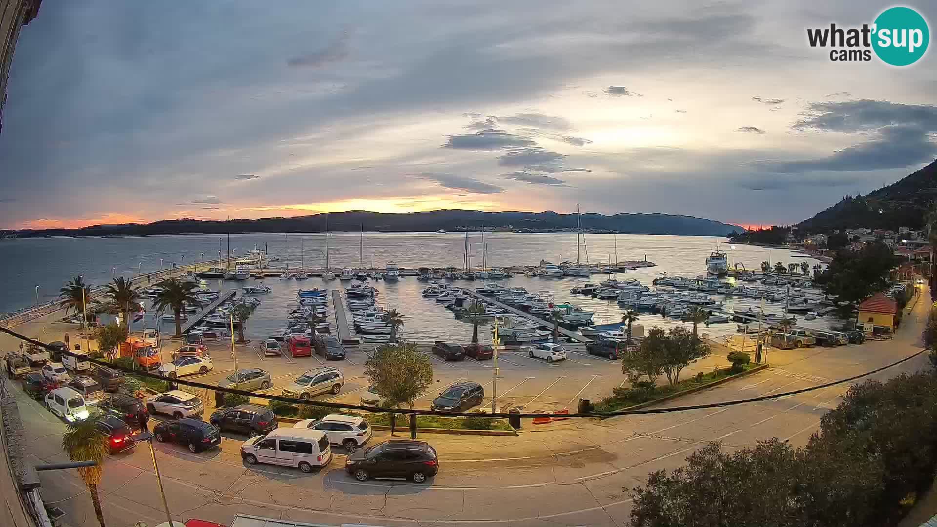 Webcam Orebić Riva – Ferry to Korčula Live