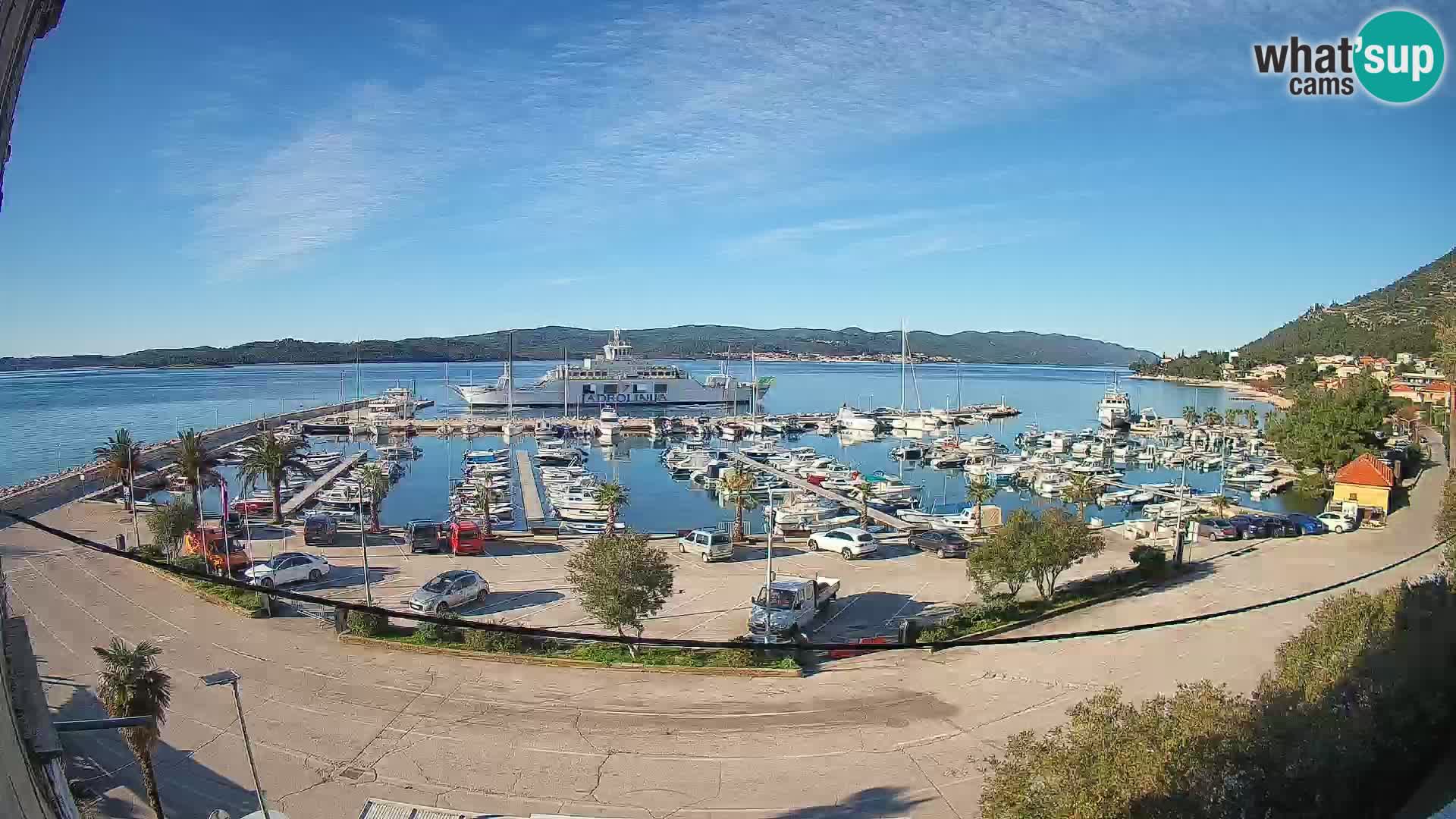 Webcam Orebić Riva – Ferry to Korčula Live