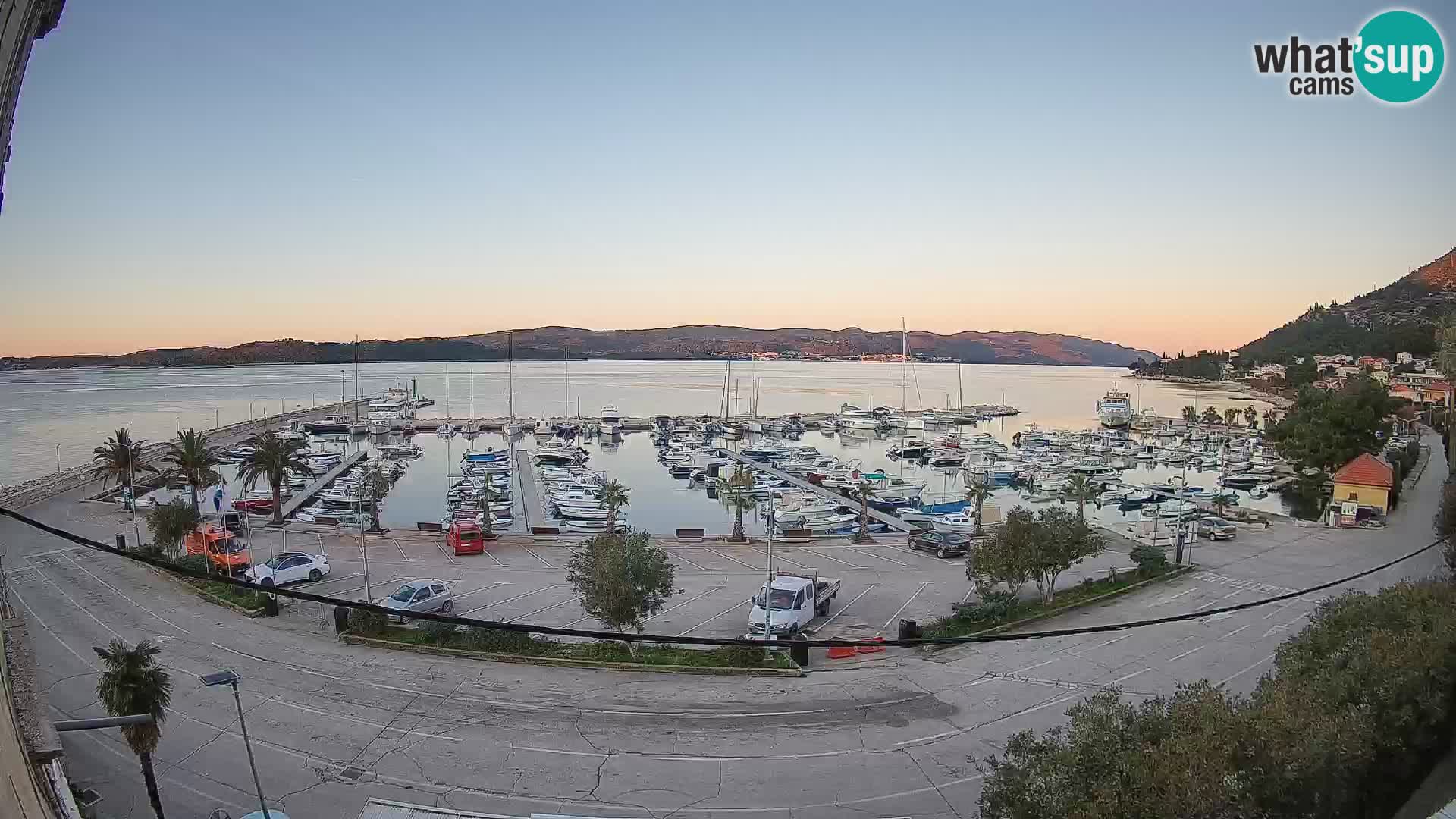 Webcam Orebić Riva – Ferry vers Korčula en direct