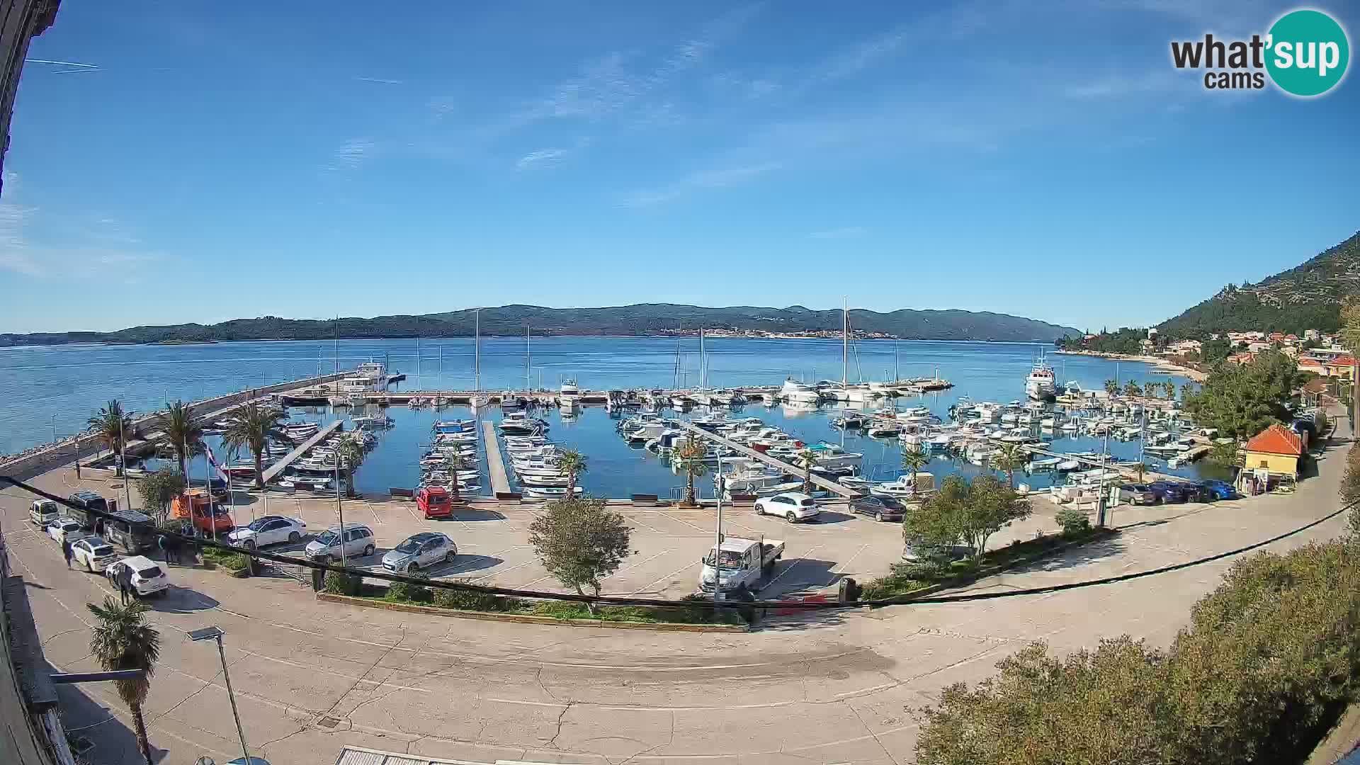 Webcam Orebić Riva – Ferry a Korčula en vivo