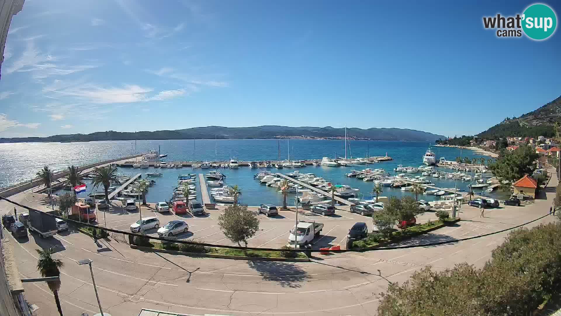 Webcam Orebić Riva – Ferry vers Korčula en direct