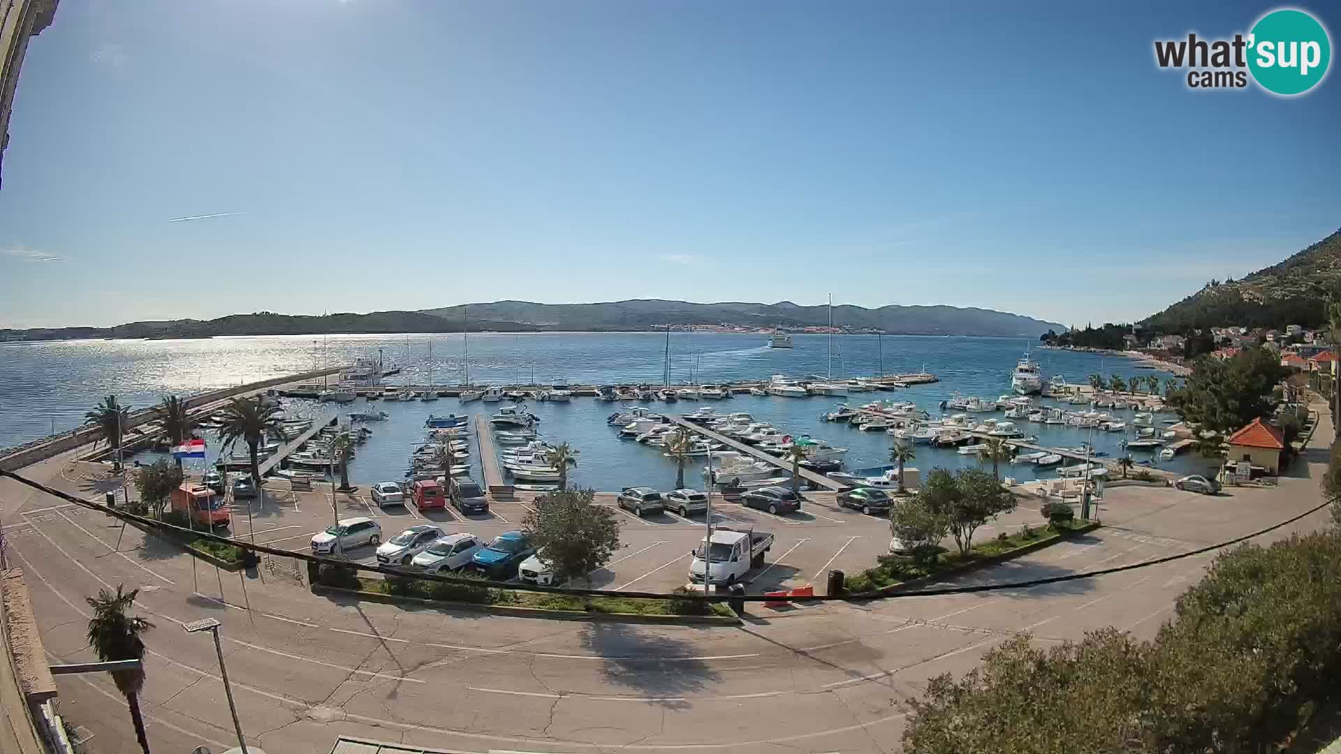 Webcam Orebić Riva – Ferry a Korčula en vivo