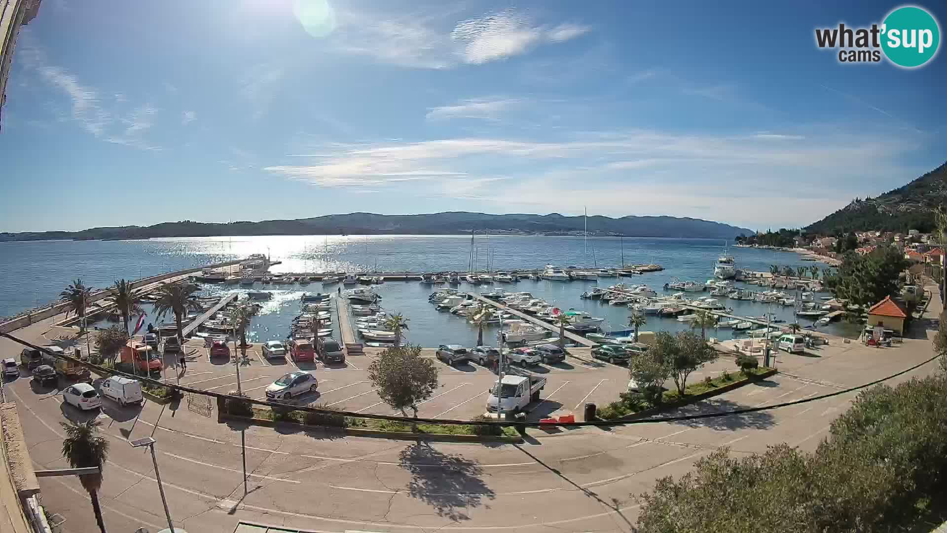 Webcam Orebić Riva – Ferry vers Korčula en direct