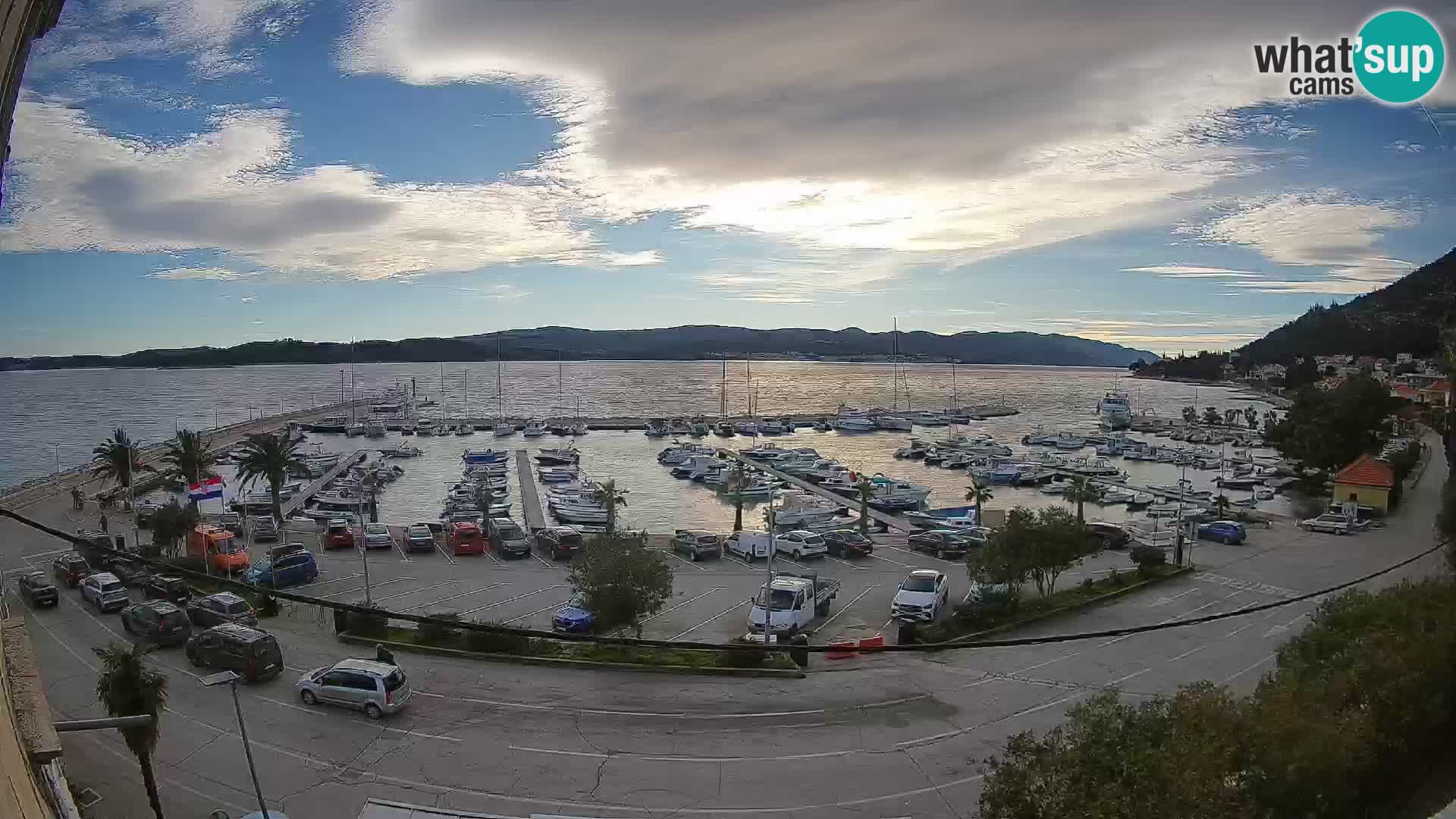 Webcam Orebić Riva – Ferry to Korčula Live