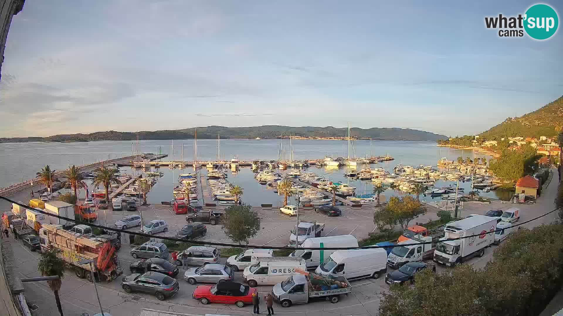 Spletna kamera Orebić Riva – Trajekt za Korčulo v živo