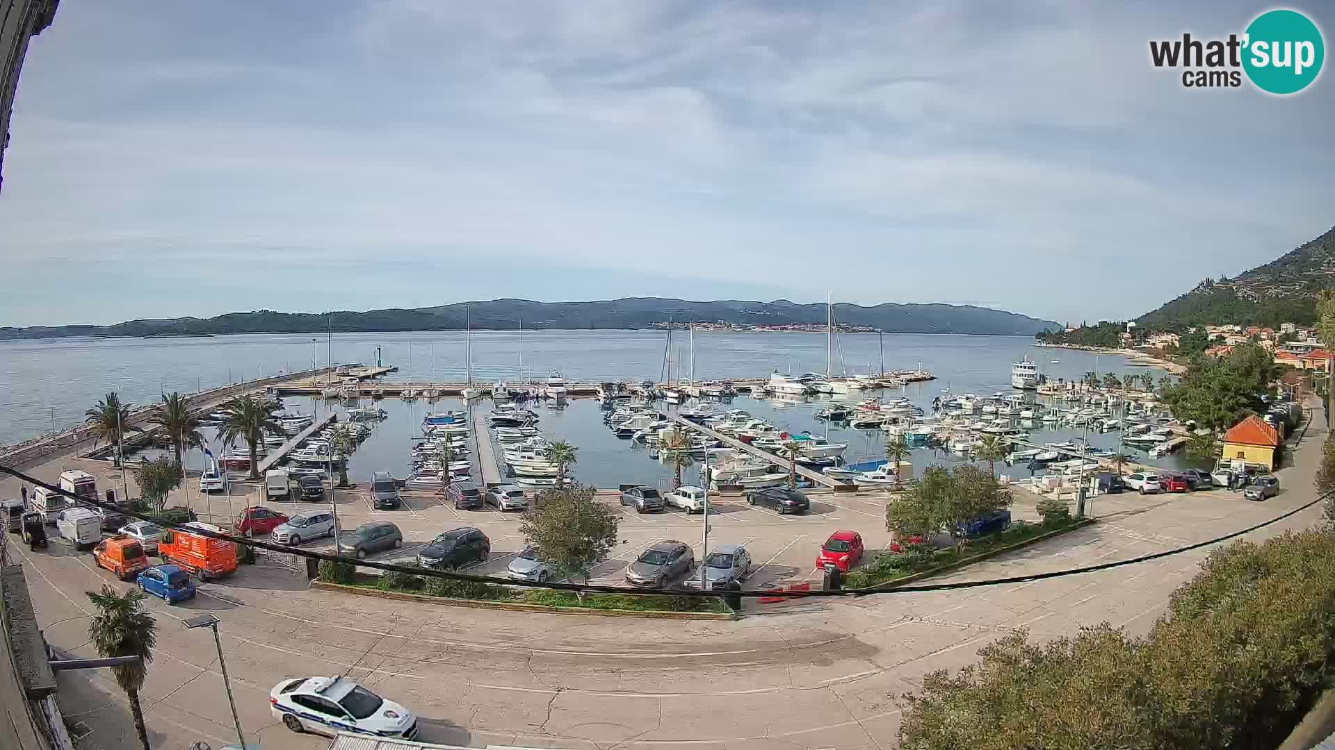 Webcam Orebić Riva – Ferry to Korčula Live