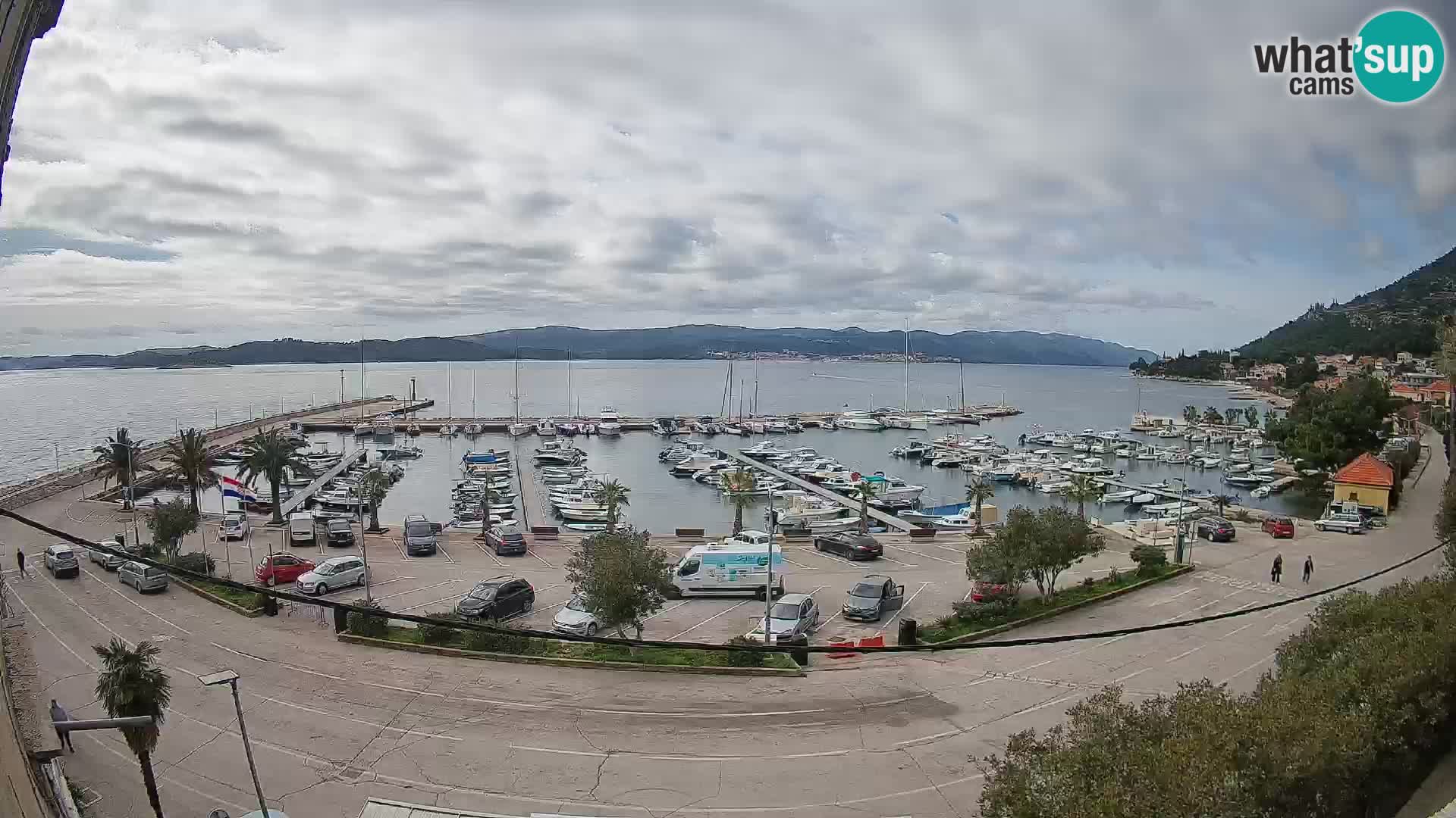 Webcam Orebić Riva – Ferry a Korčula en vivo