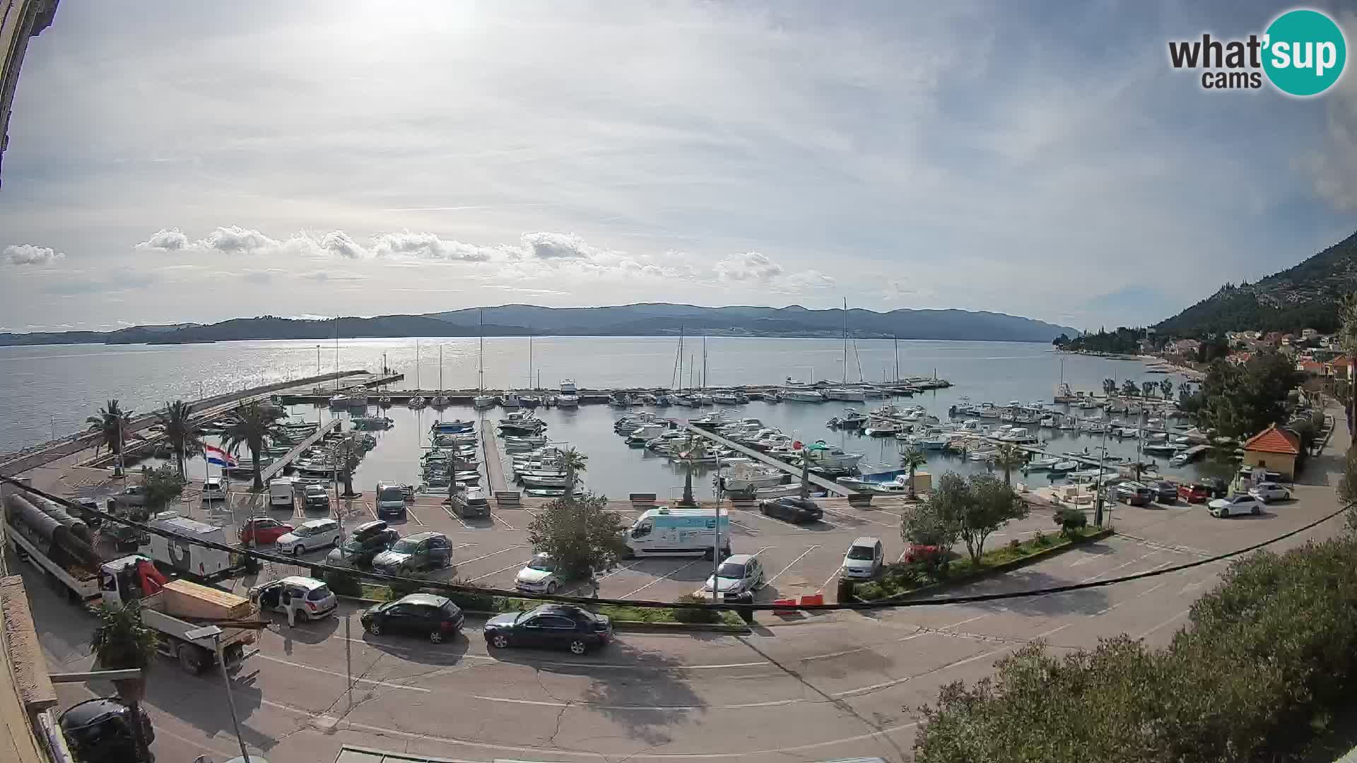 Webcam Orebić Riva – Ferry to Korčula Live