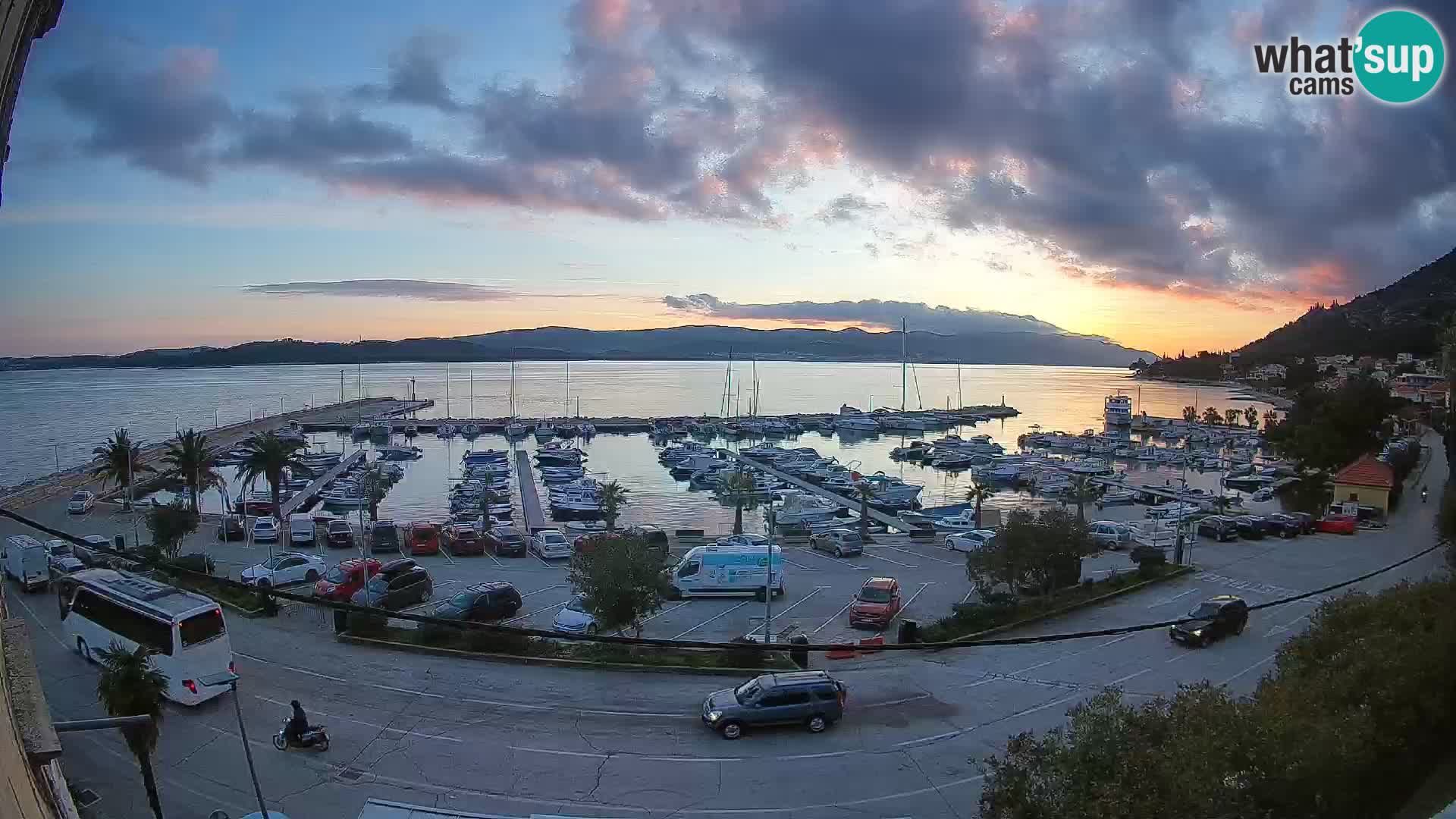 Webcam Orebić Riva – Ferry to Korčula Live