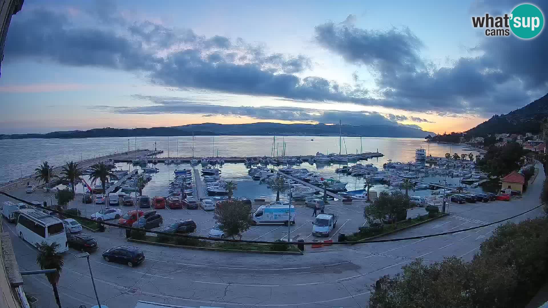 Webcam Orebić Riva – Ferry to Korčula Live