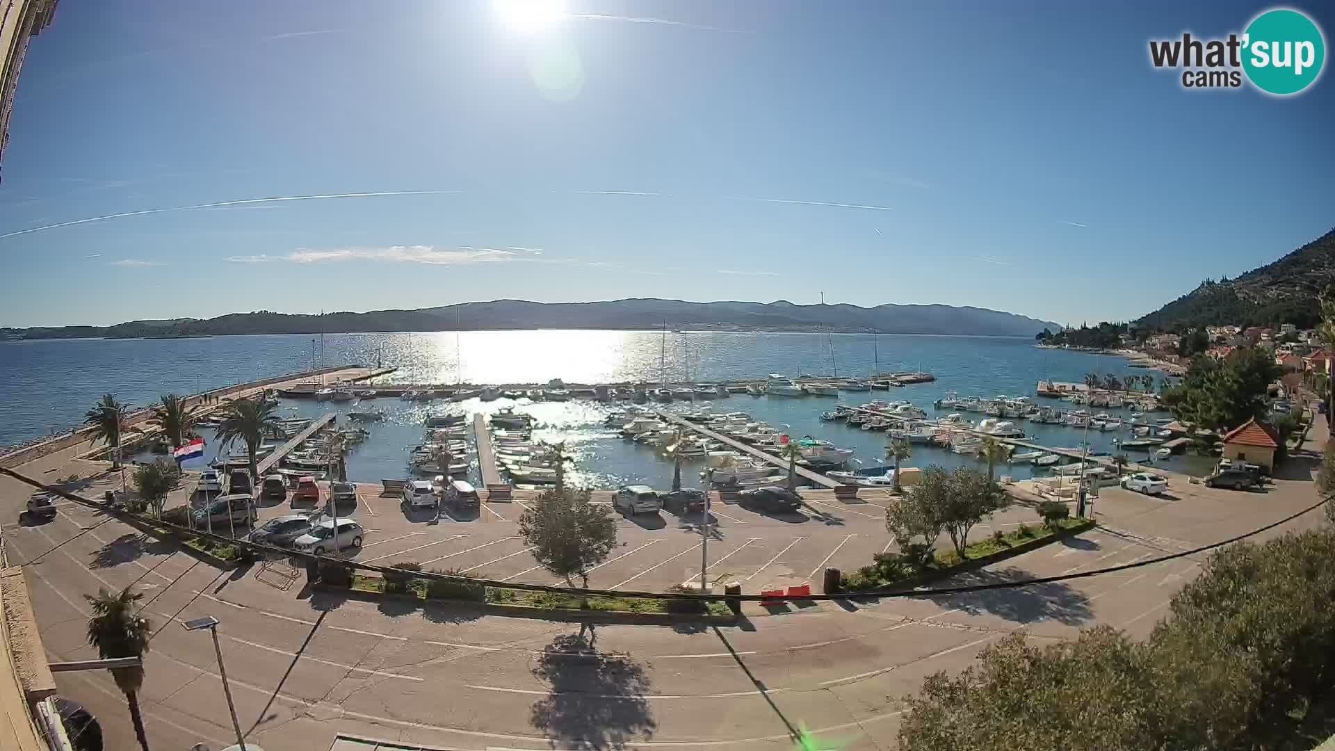 Web kamera Orebić Riva – Trajekt za Korčulu uživo