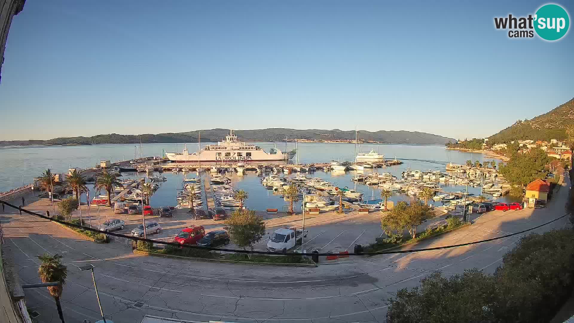 Webcam Orebić Uferpromenade – Fähre nach Korčula Live