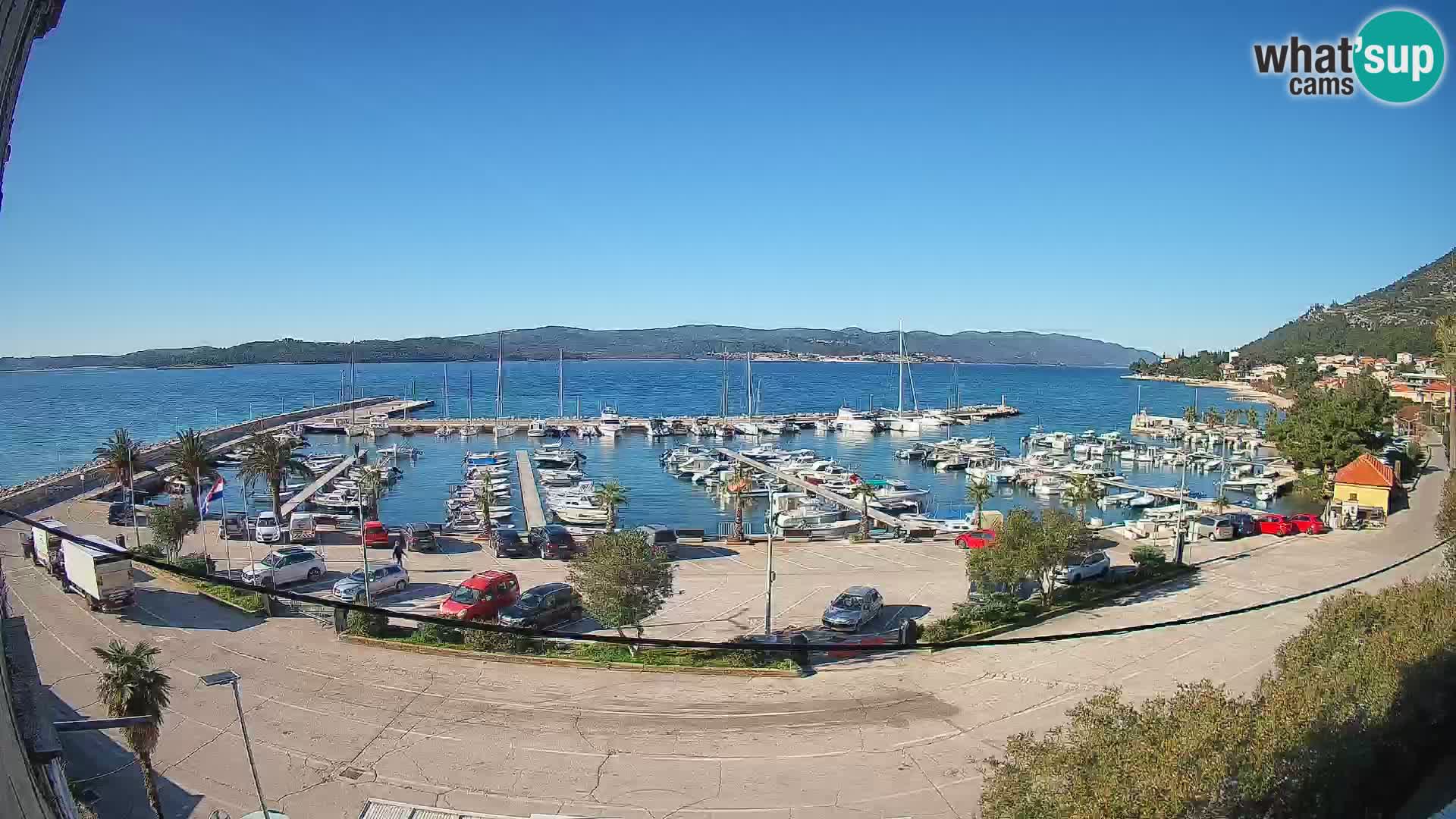 Webcam Orebić Riva – Ferry to Korčula Live