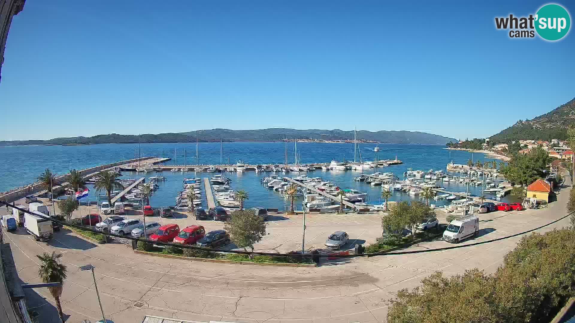 Webcam Orebić Riva – Ferry to Korčula Live