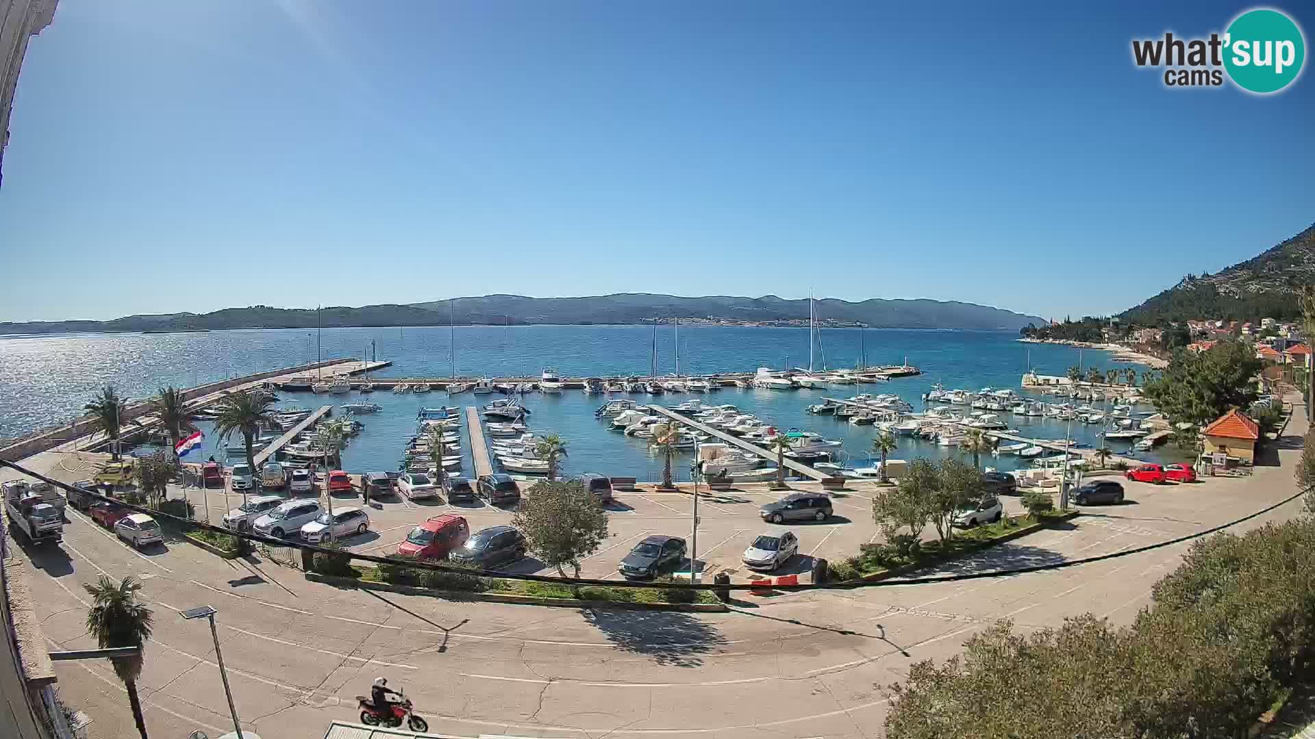 Webcam Orebić Riva – Ferry vers Korčula en direct