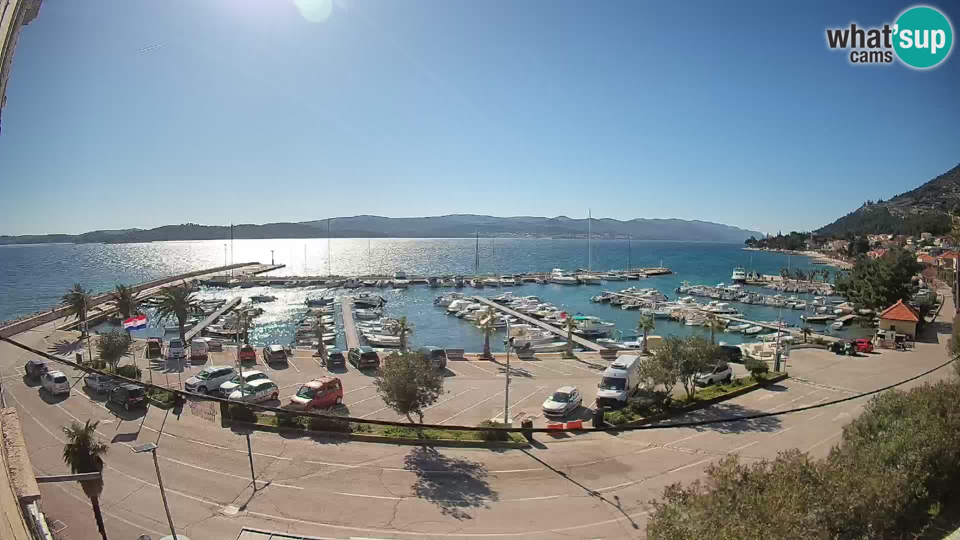 Webcam Orebić Riva – Ferry to Korčula Live