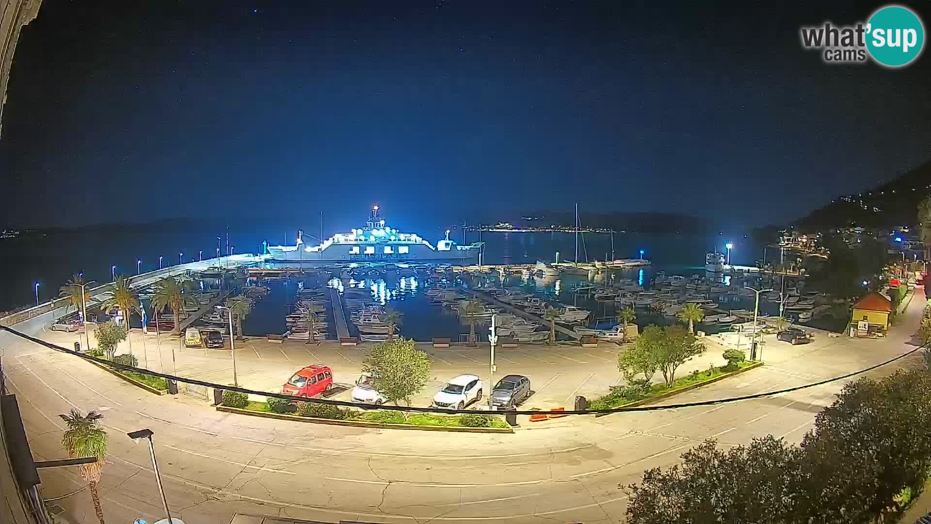 Webcam Orebić Riva – Ferry vers Korčula en direct