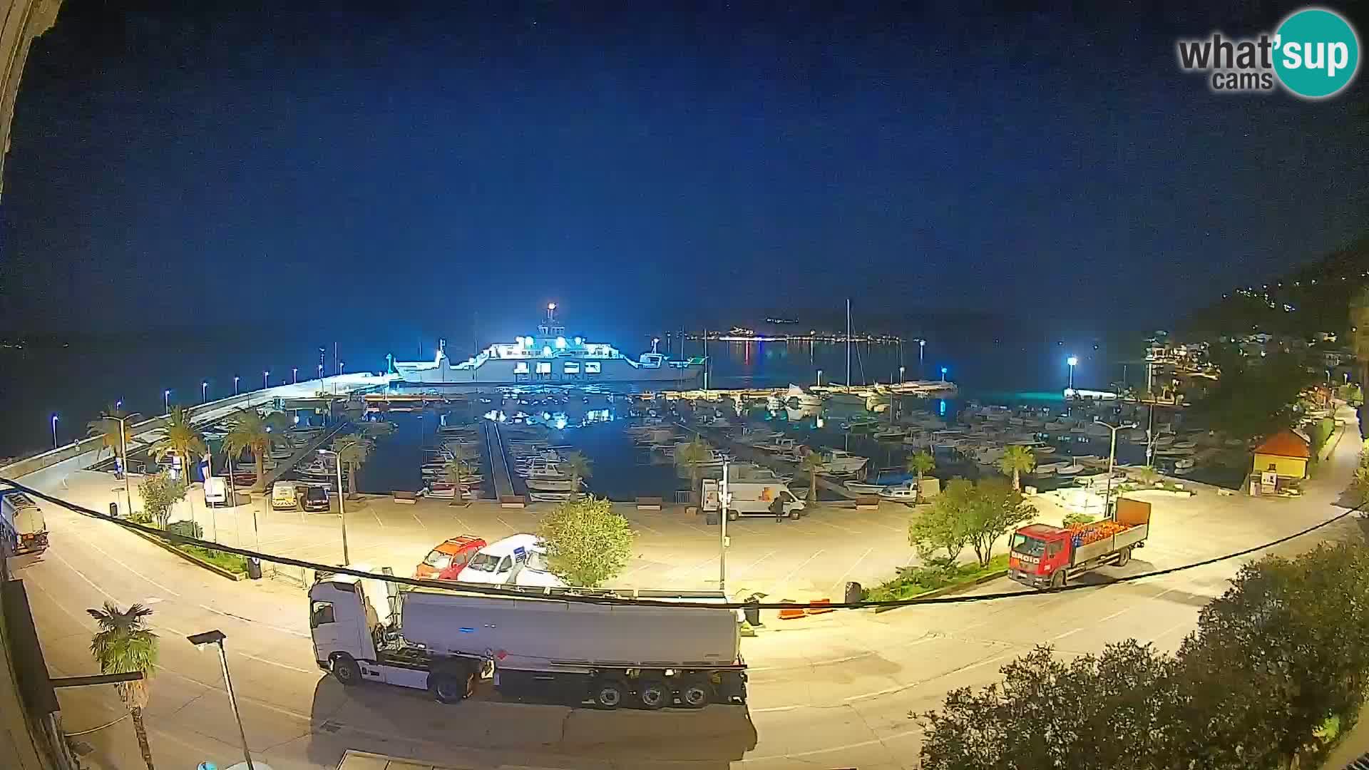 Webcam Orebić Riva – Ferry a Korčula en vivo