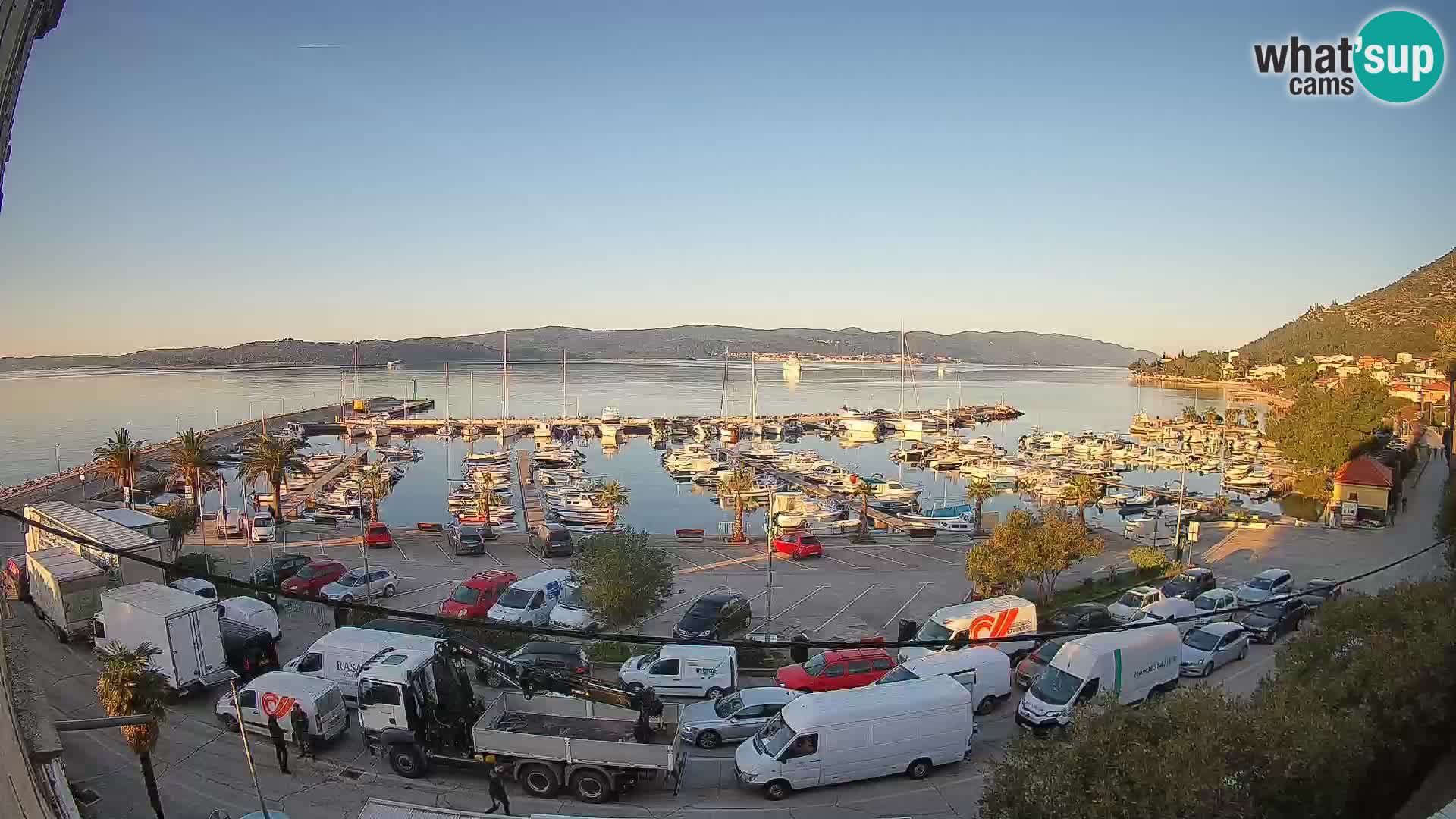 Spletna kamera Orebić Riva – Trajekt za Korčulo v živo