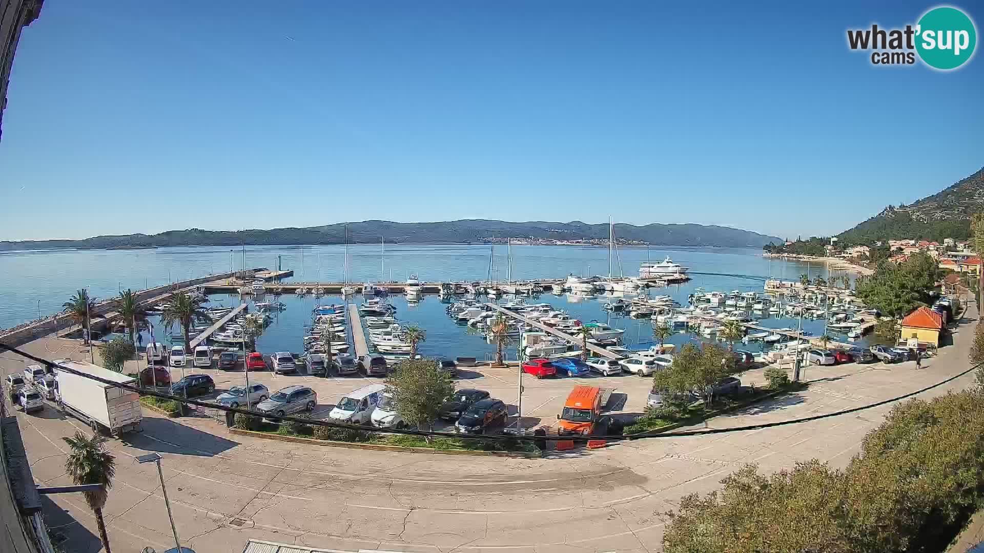 Webcam Orebić Uferpromenade – Fähre nach Korčula Live