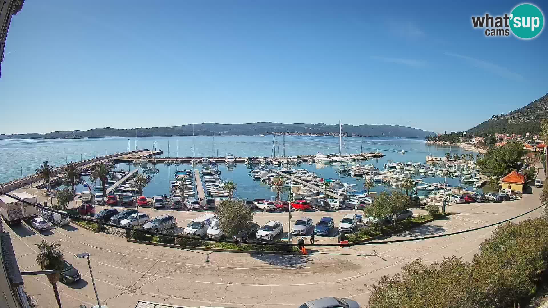 Webcam Orebić Riva – Ferry vers Korčula en direct