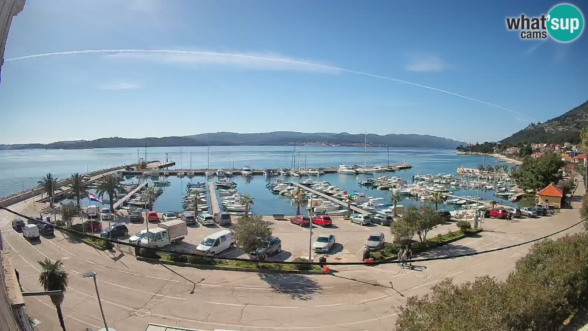 Spletna kamera Orebić Riva – Trajekt za Korčulo v živo