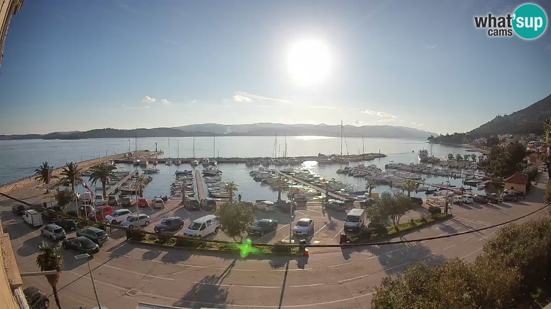 Webcam Orebić Riva – Ferry vers Korčula en direct