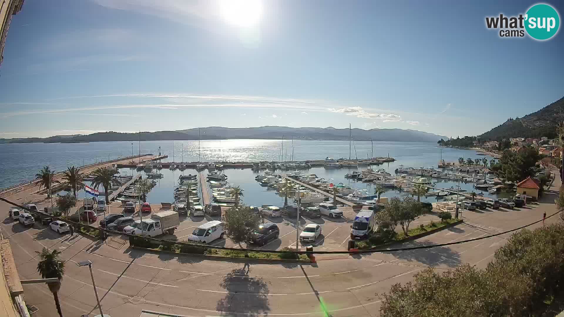 Web kamera Orebić Riva – Trajekt za Korčulu uživo