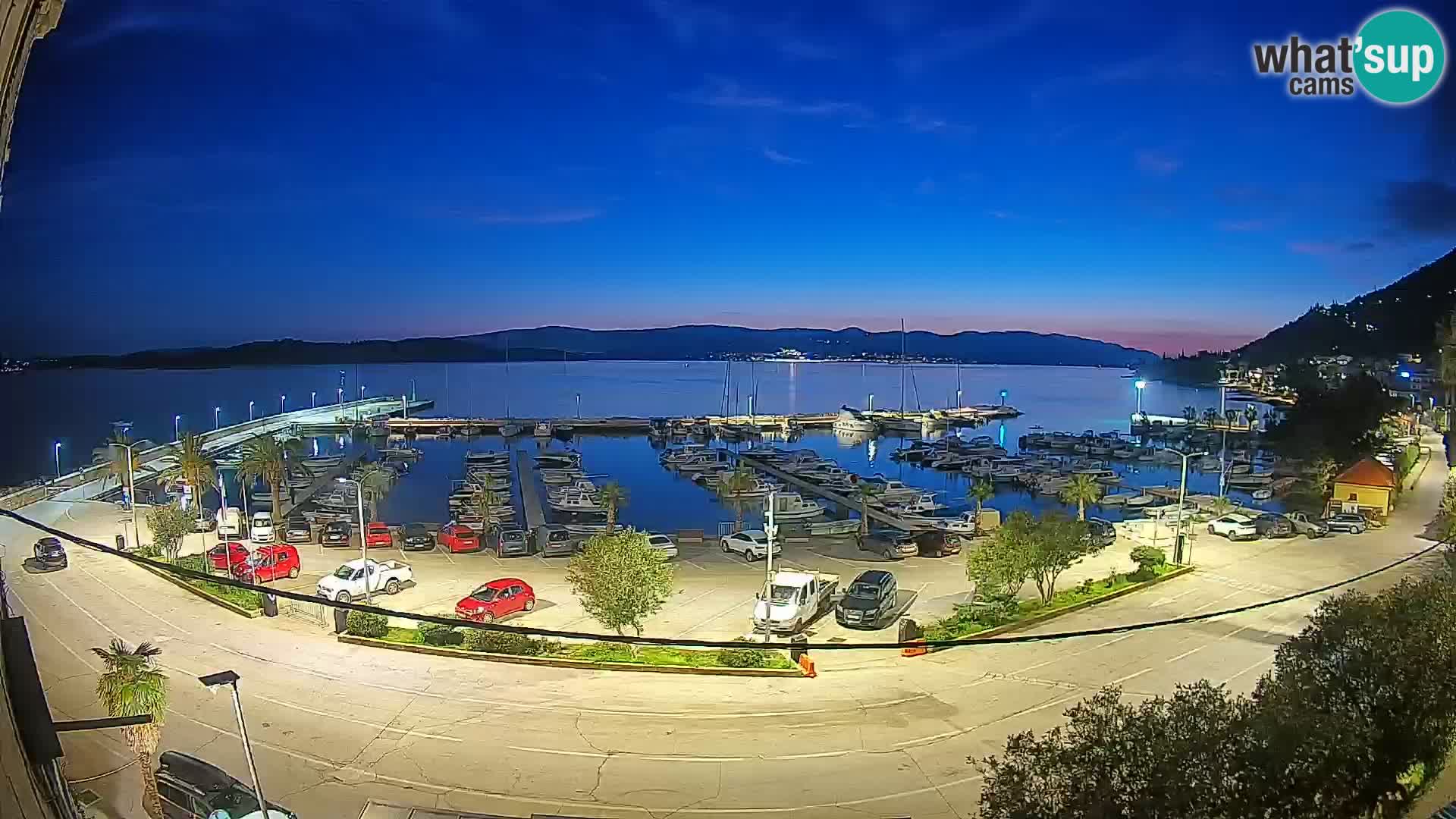 Webcam Orebić Riva – Ferry vers Korčula en direct