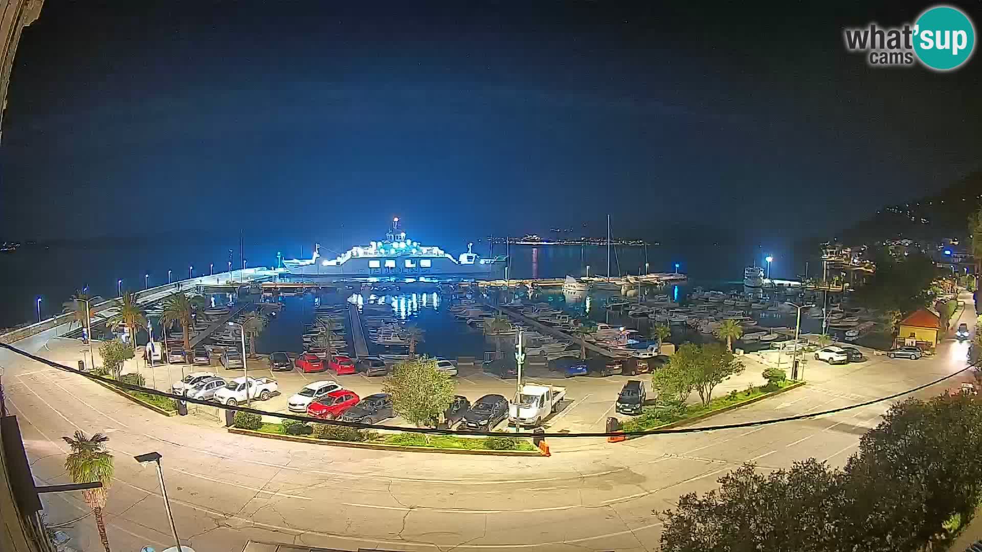 Webcam Orebić Riva – Ferry to Korčula Live