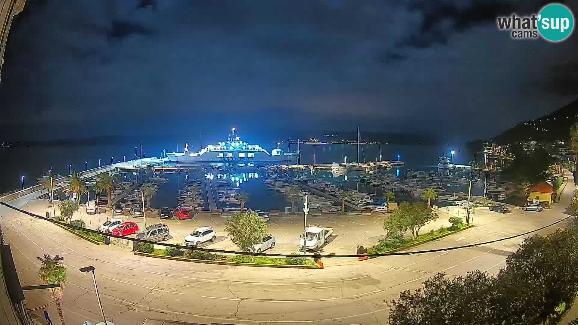 Webcam Orebić Riva – Ferry to Korčula Live