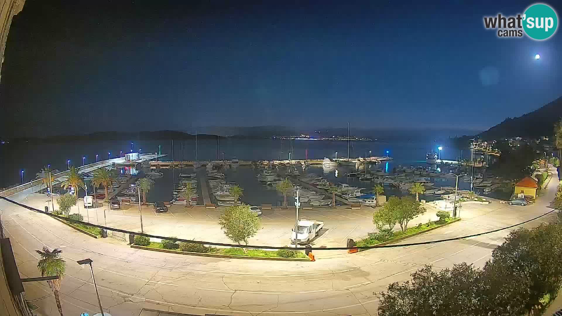 Webcam Orebić Riva – Ferry a Korčula en vivo