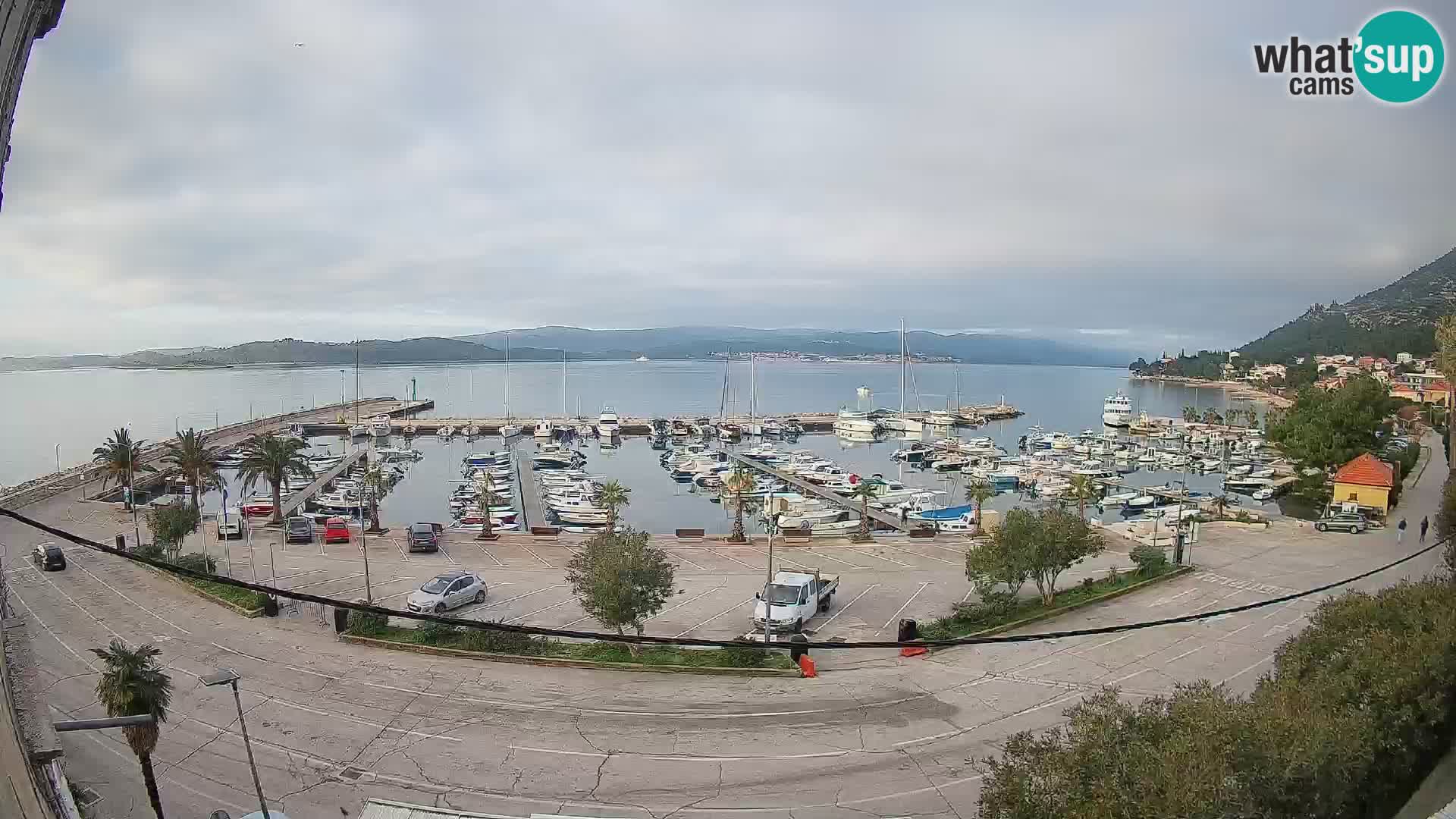 Spletna kamera Orebić Riva – Trajekt za Korčulo v živo