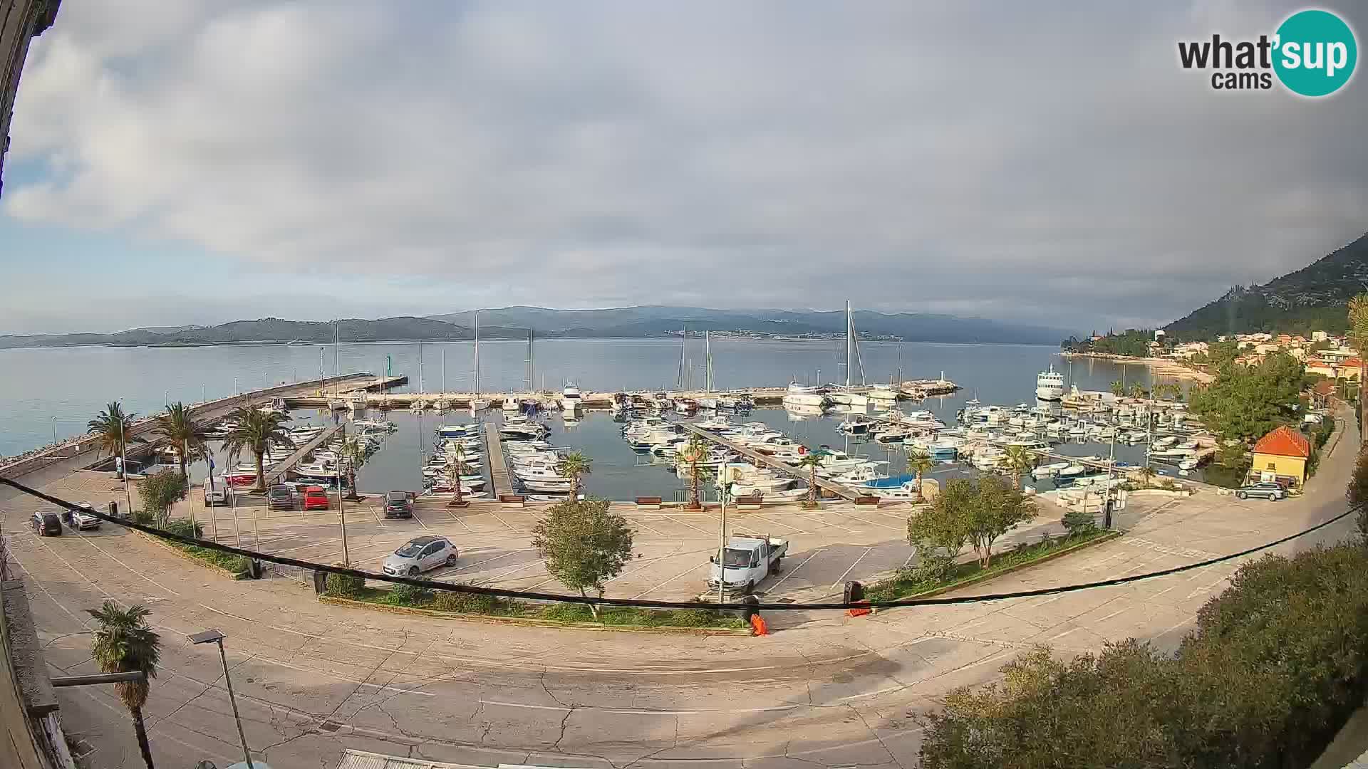 Webcam Orebić Uferpromenade – Fähre nach Korčula Live